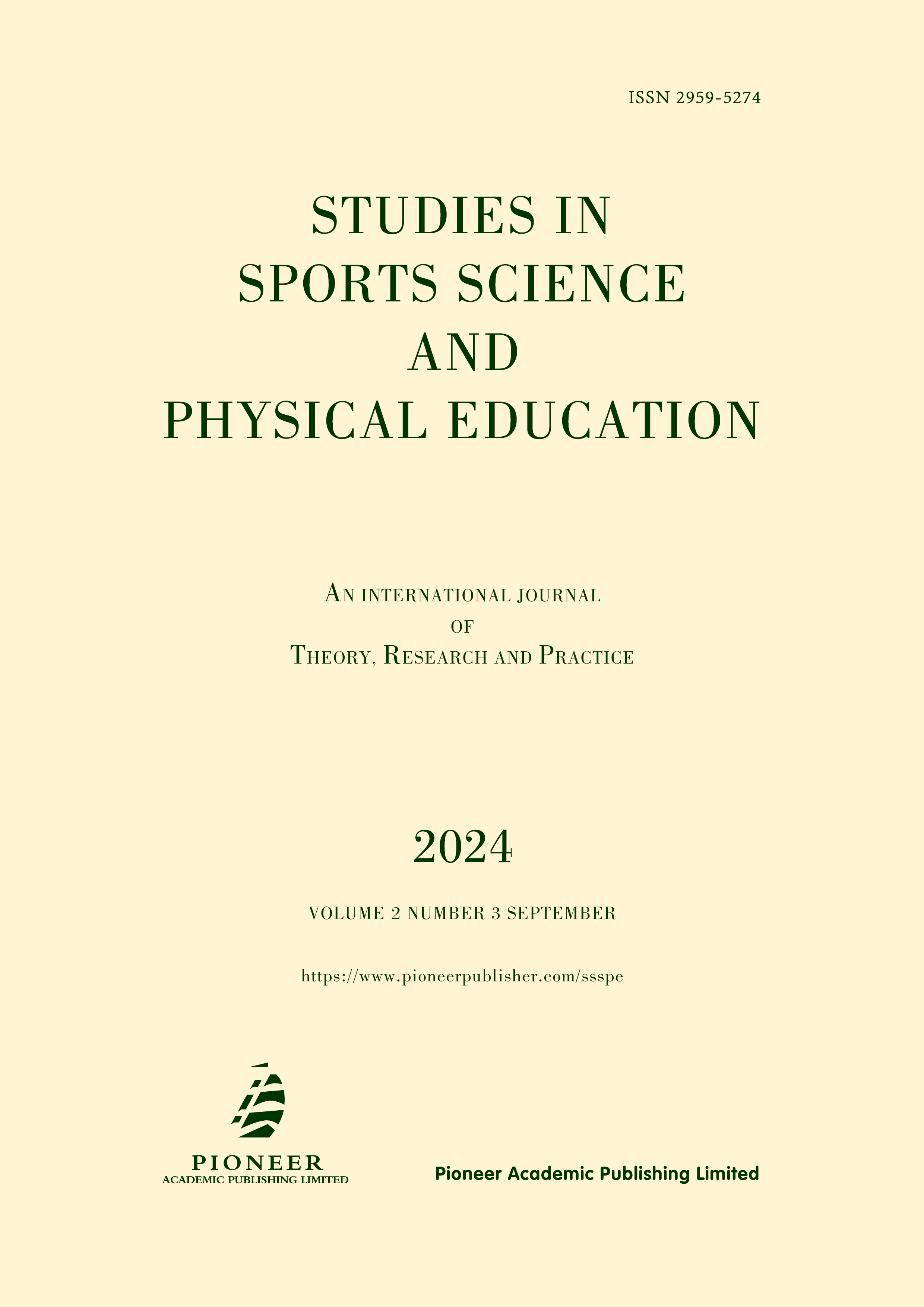 Studies in Sports Science and Physical Education《体育科学与体育教育研究》