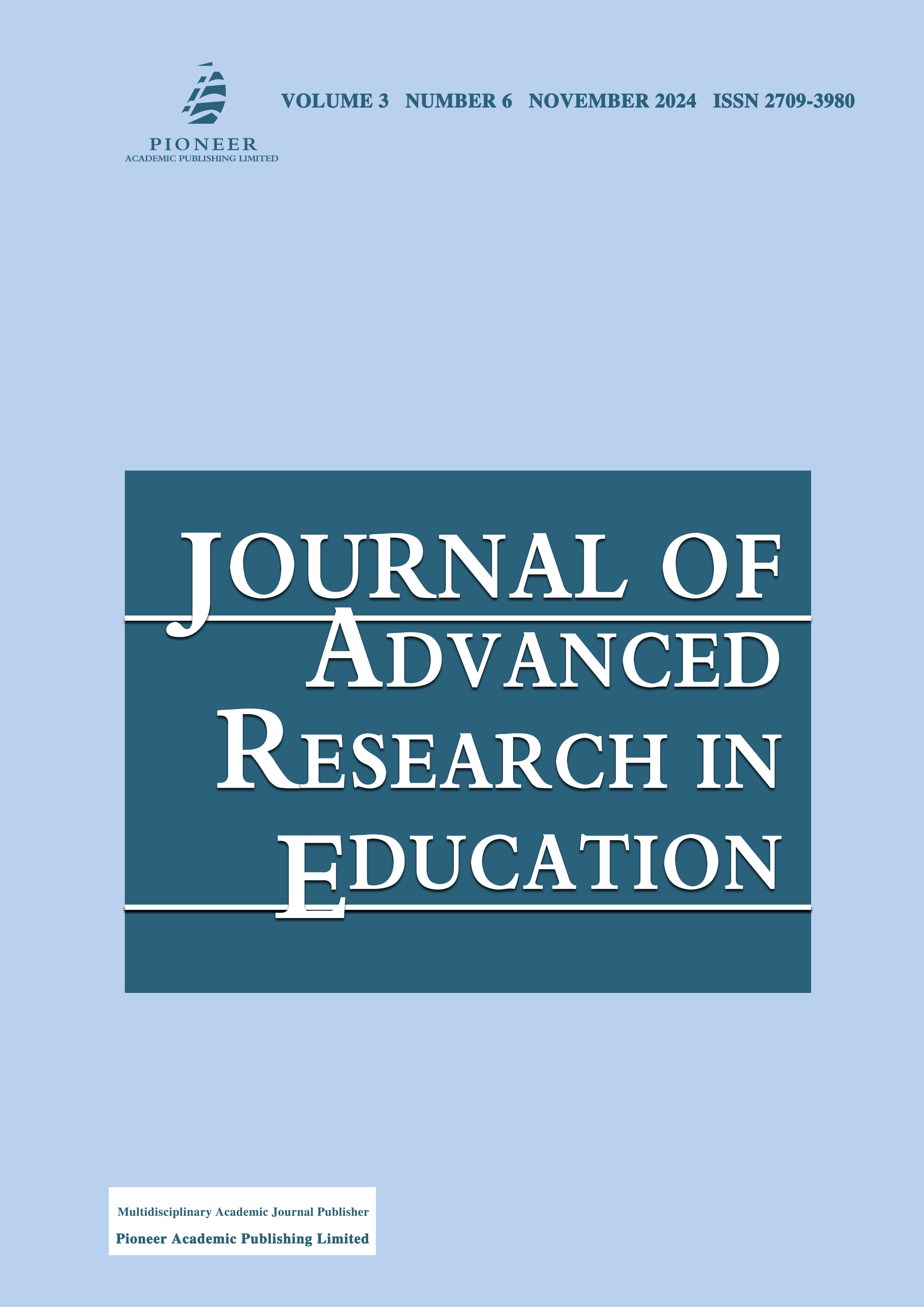 Journal of Advanced Research in Education《教育高级研究杂志》
